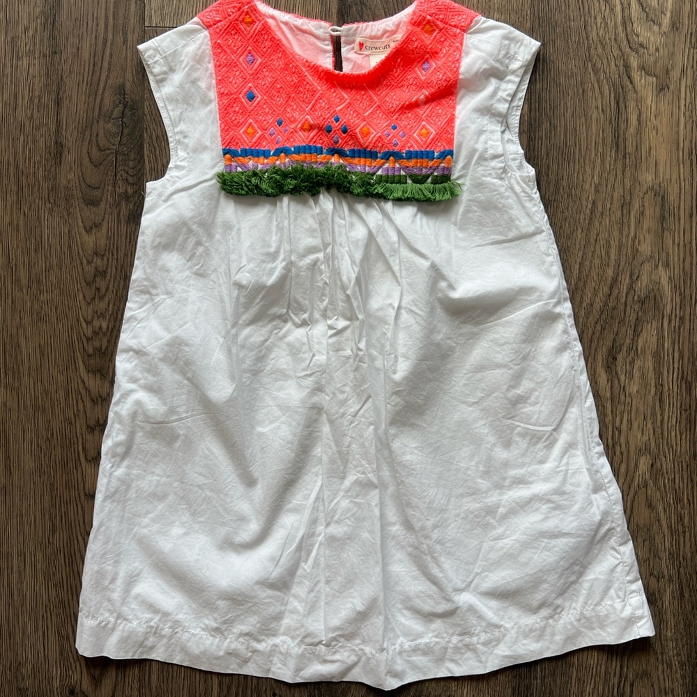 Colorful Embroidered Kids Dress - Crewcuts Size 4
